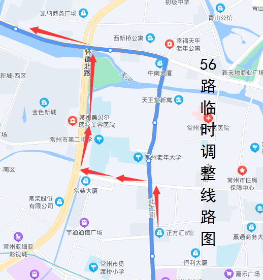 56路臨時調(diào)整線路圖(下行).png 56路臨時調(diào)整線路圖(下行).png
